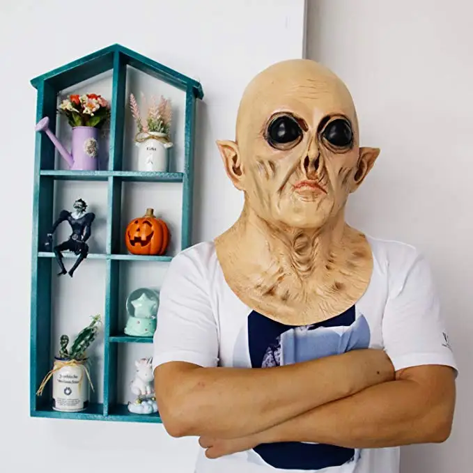 Molezu UFO Alien Mask латексная жуткая маска для Хэллоуина вечерние костюмы