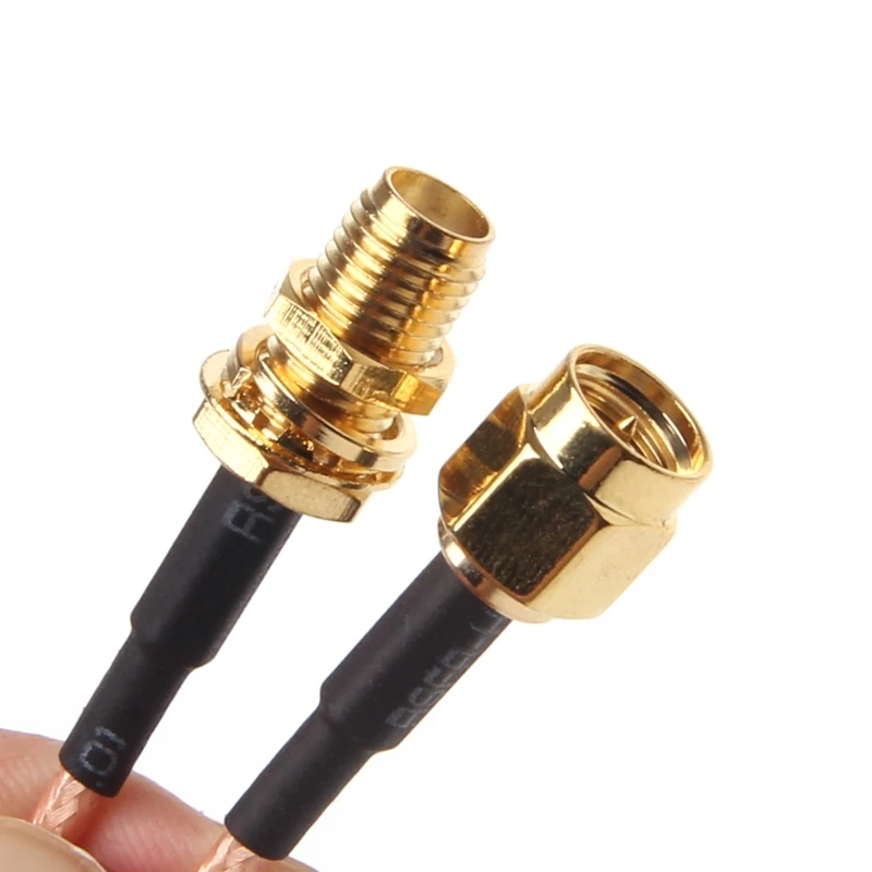 

Drop Shipping 50cm RG316 Cable SMA Male Plug To SMA Female Jack Jumper Pigtail 20" FPV Wire Connector