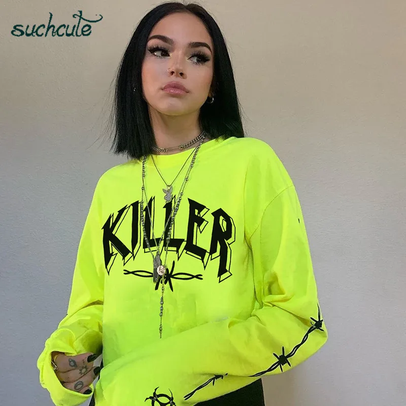 SUCHCUTE женские толстовки с капюшоном для похудения Harajuku Hey комбинезоны Фрида готические Топы Kpop осень уличная одежда женские толстовки