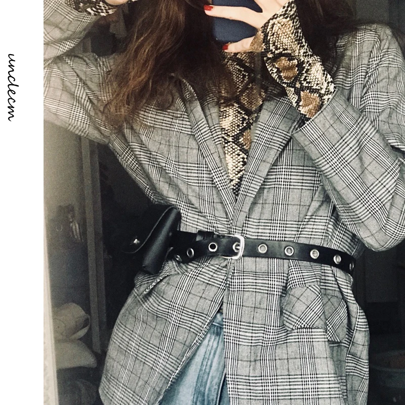 Корейский ulzzang angel Повседневный готический панк insound Harajuku ремень Простой шик хип хоп женский колледж черная сумка ремни