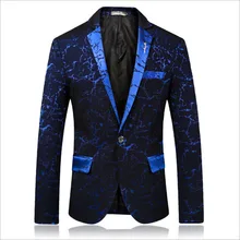 Мужской костюм с принтом, тонкий мужской костюм, мужской блейзер с печатью, мужская куртка с цветочным принтом, мужской блейзер для вечеринки