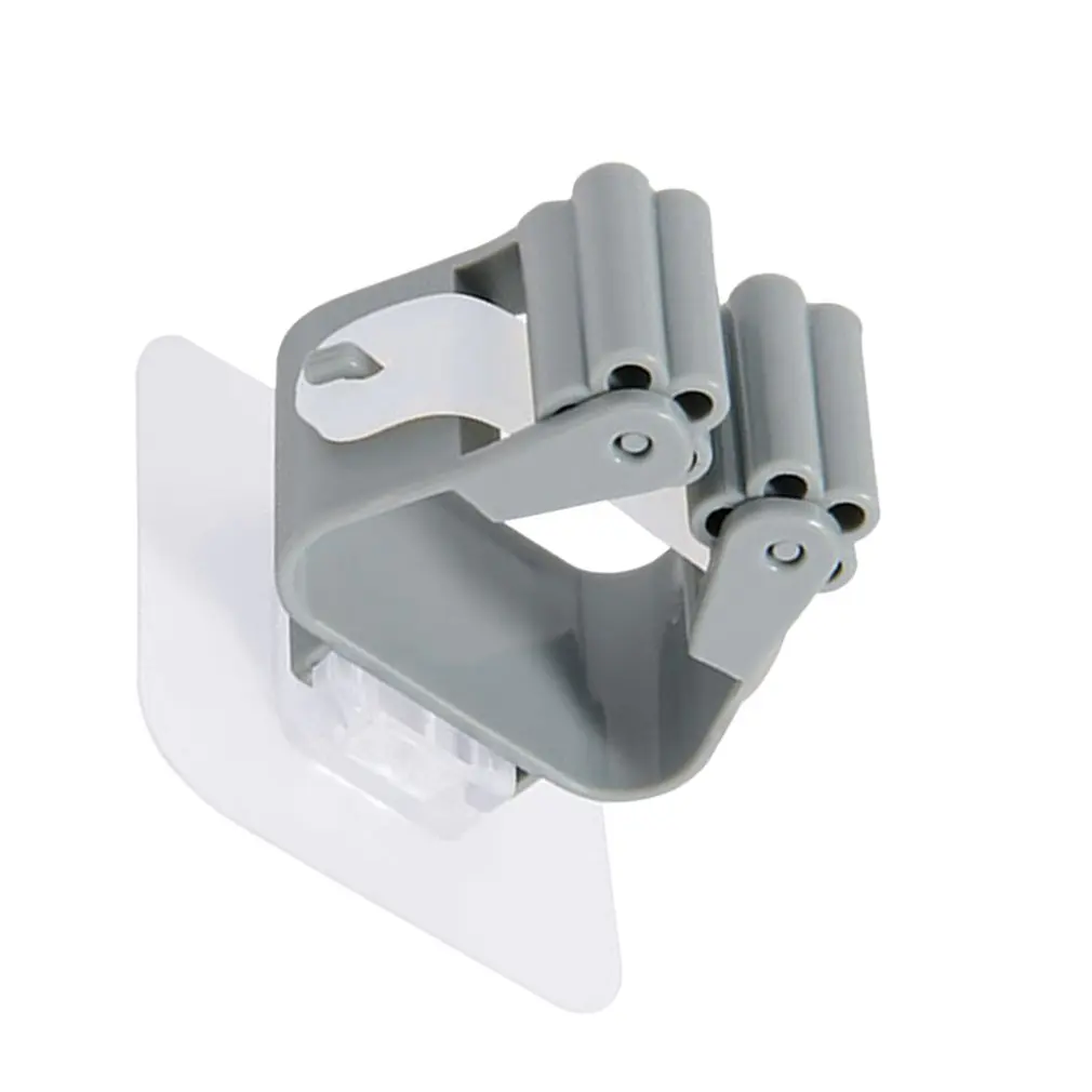 Mop & Broom Holder Mop Storage Rack 1PCS Wall Mounted Mop Organizer Holder Punch-free Non-marking Brush Broom Hanger Home Storage Rack Bathroom Hanging Pipe Hooks