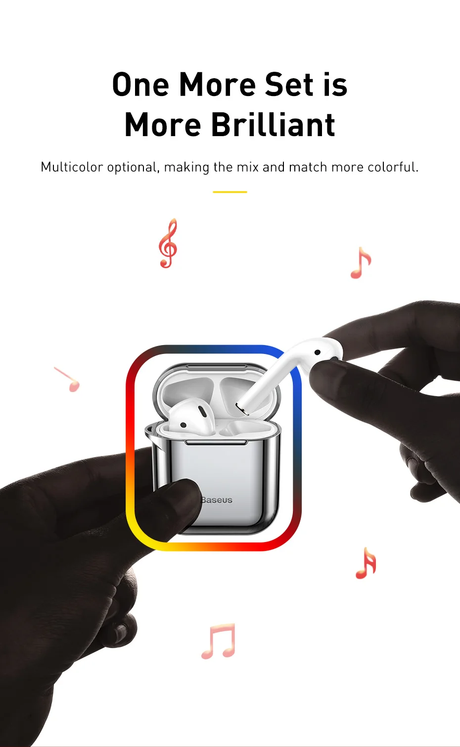 Baseus чехол для наушников Apple AirPods 2/1 силиконовый чехол беспроводной Bluetooth наушники Air Pods Чехол защитный для AirPod чехол