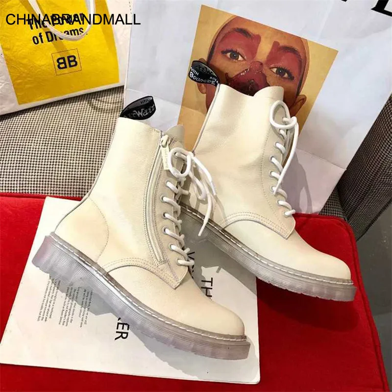 

Women Boots Ladies Shoes Scarpe Donna PVC Chaussures Femme Low Heel Female Shoes Round Toe Botas Mujer Zipper Ankle Boots