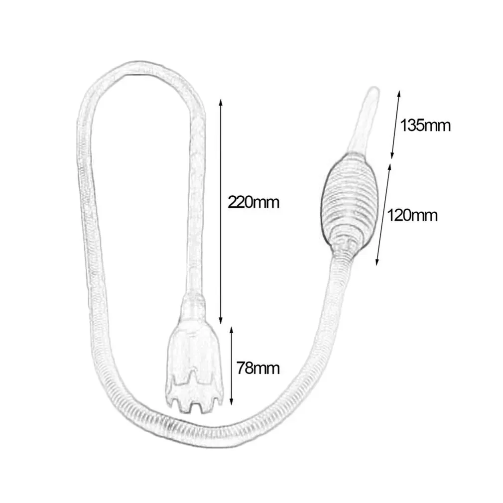 Аквариумный аквариум вакуумный водообмен гравий чистящий инструмент всасывающая труба аквариумные аксессуары сифонный насос фильтрующая трубка