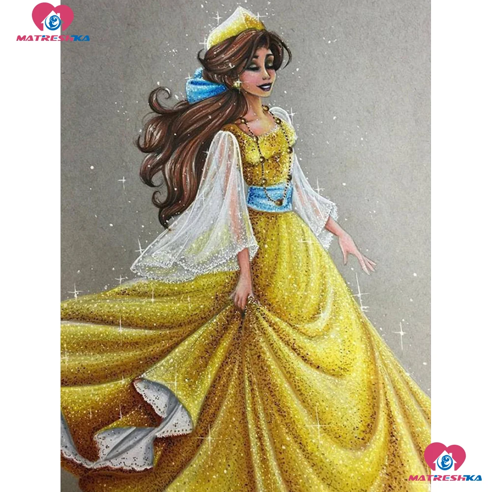 DIY Полная Алмазная вышивка продажа стразы картины Фея Принцесса мозаика 5d новая