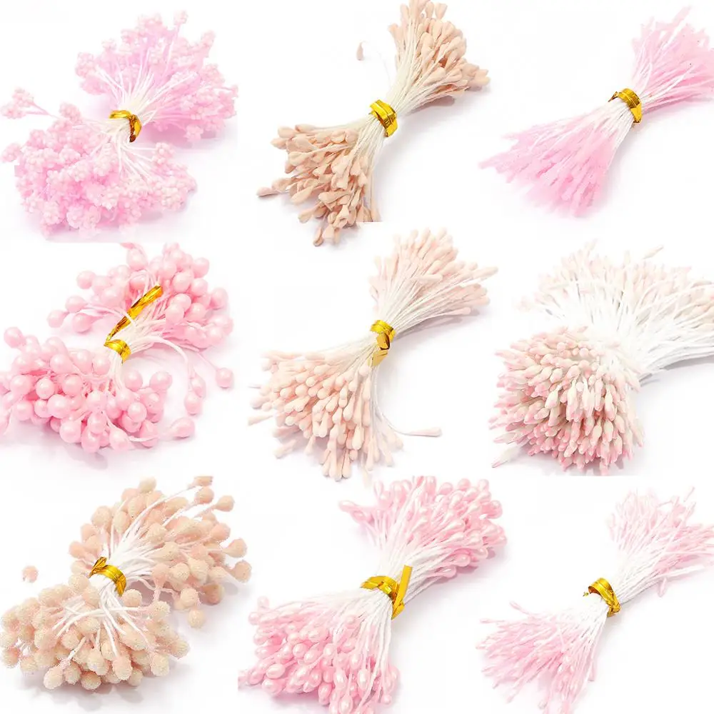 Artificial flowers stamen berries bundle 70-90pcs Purple yellow cherry DIY Christmas wedding cake gift box wreaths decor