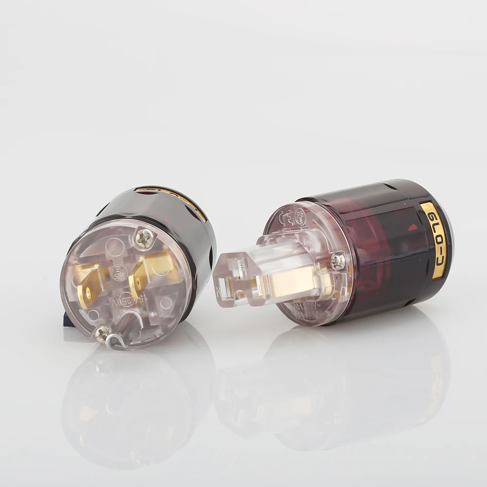 Pair P 079 IEC + P079 24k позолоченная вилка стандарта США разъем питания Hifi DIY C079|power plug|us power