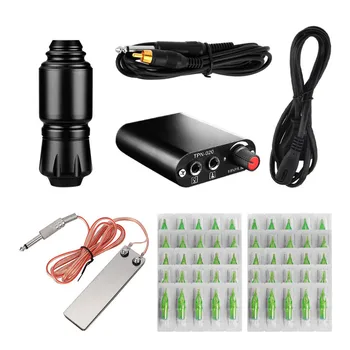 

ATOMUS Tattoo set Short Pen Tattoo Machine Green One Needle Tattoo Set Matte Appearance Low noise high speed tattoo machine