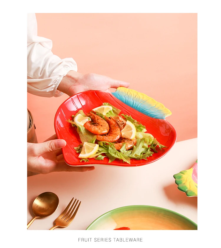Salada pintada à mão cerâmica Fruit Shape