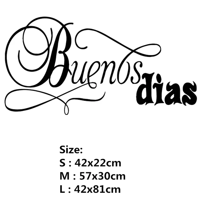 Removable Spanish Quote Recipe Wall Stickers Decor Biblical Character Vinyl Art Kitchen Decor Restaurant Window Decals HY9996 RU470