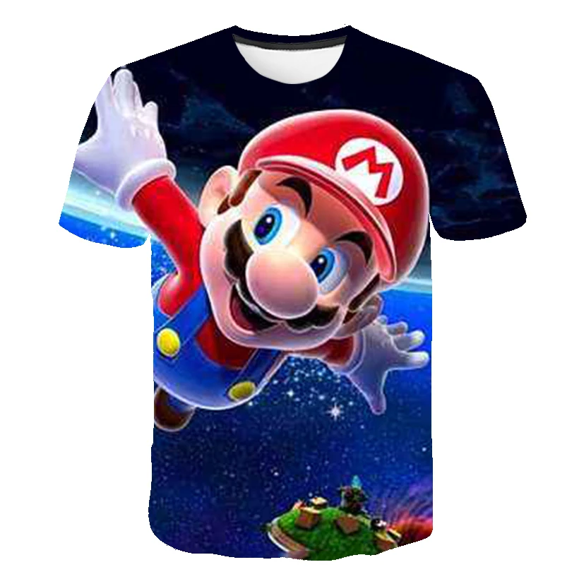 

Latest Harajuku Super Classic games Mario child Boys and girls t shirt Super Smash Bros 3D t-shirt hip hop tshirt streetwear