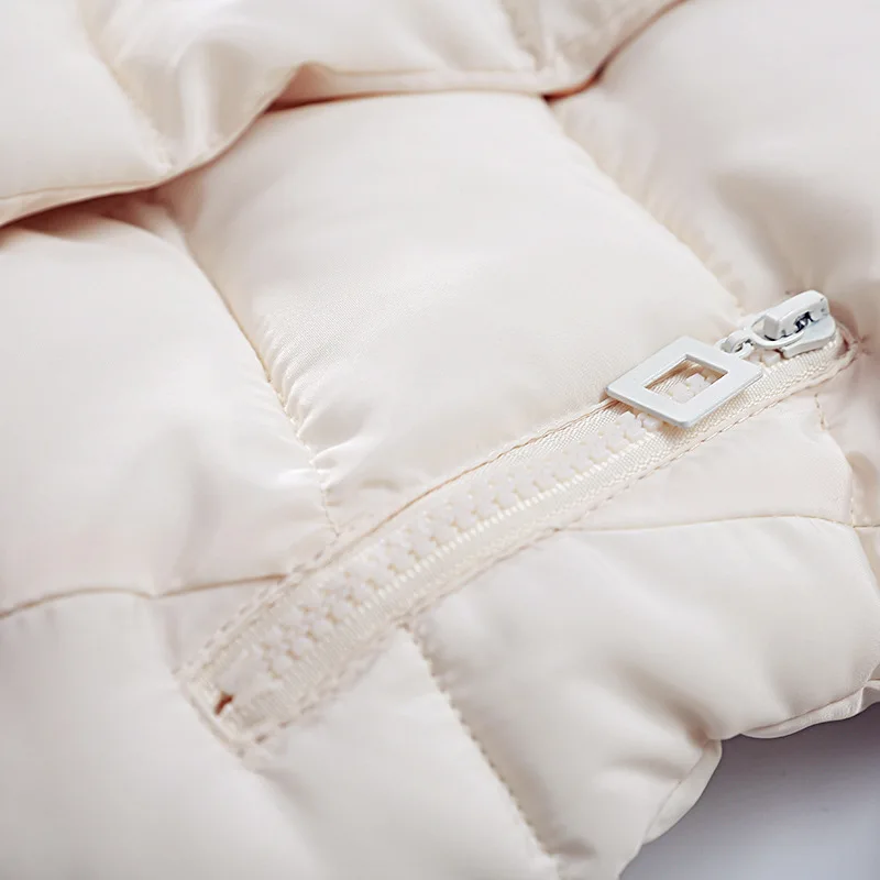 Детские Зимняя куртка для девочек с меховым капюшоном мальчиков и толстая теплая