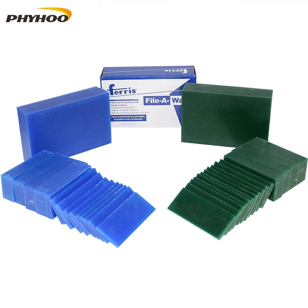 Wax Carving Slice Block Brick Green Jewelry Model Design Engrave Settings