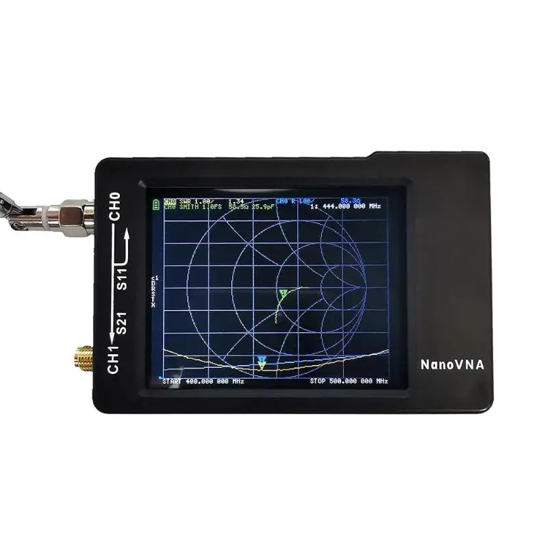  Nano VNA-H Portable Digital Vector Network 50-900MHz MF HF VHF UHF Antenna Analyzer Digital LCD Tou