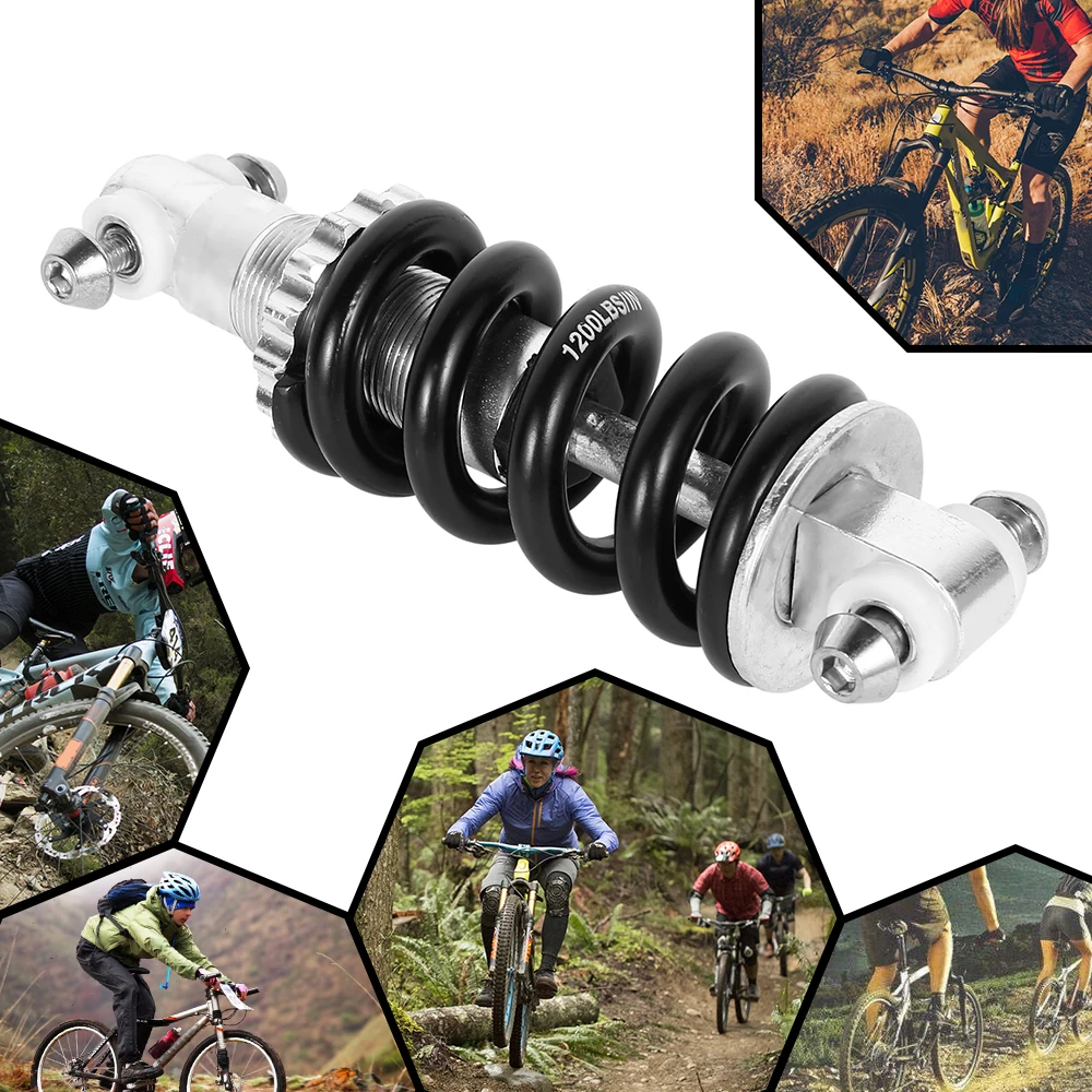 MTB горный велосипед металлическая задняя подвеска бампер пружинный амортизатор детали для велосипеда задний амортизатор 140/150 мм 1200LBS