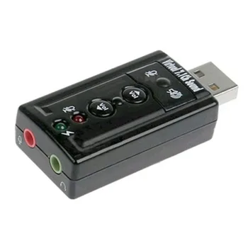 

Sound card USB trua71 (C-media cm108) 2.0 channel out 44-48 kHz volume control (7.1 Virtual Chann