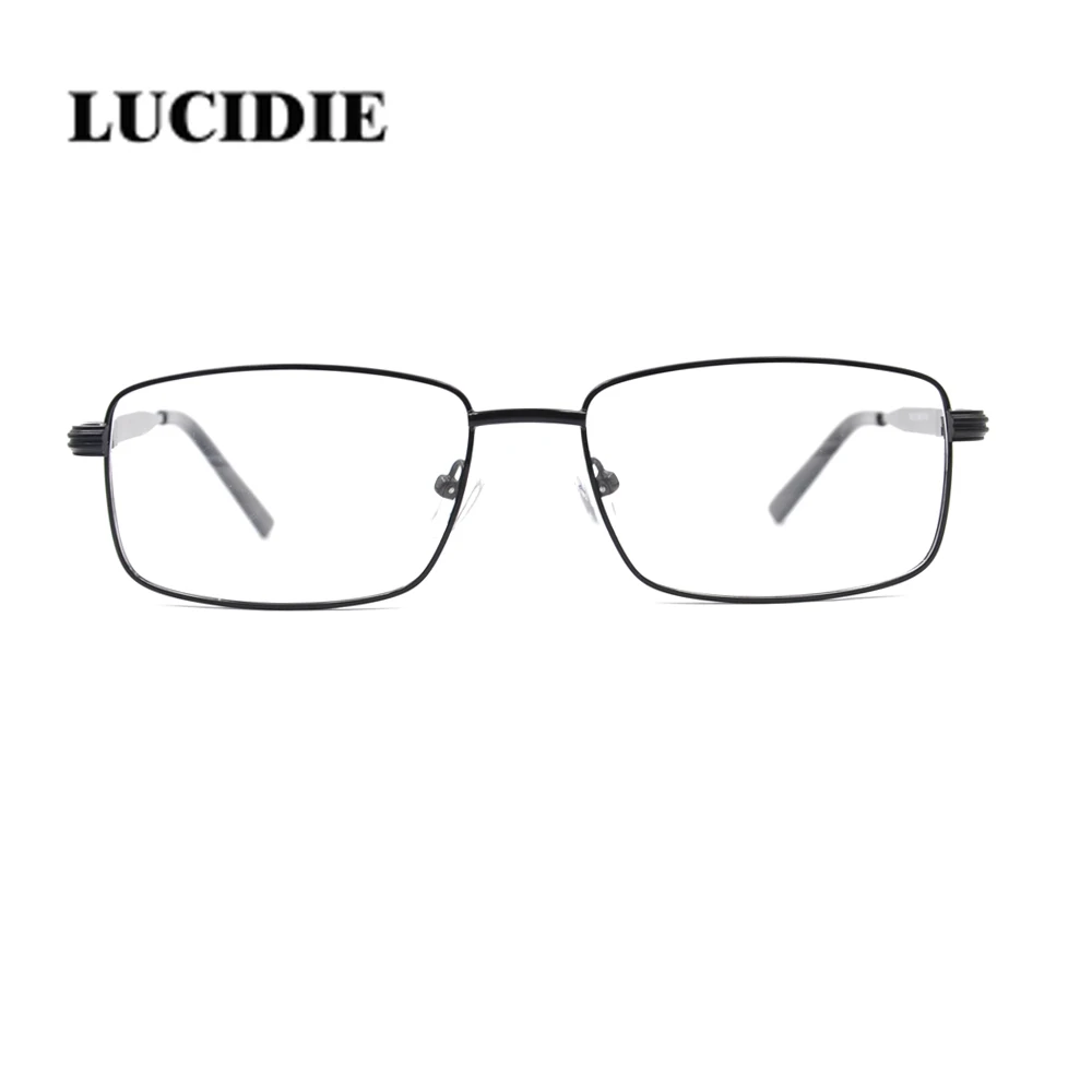 Lucidie, классические модные мужские и женские очки, оправа, черный металл, прозрачные линзы, по рецепту, оптическая оправа, очки