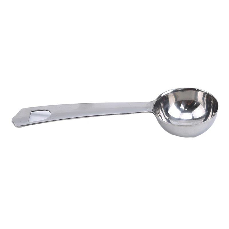 14CM Length Metal Measuring Spoon Coffee Scoop Thicken Stainless Steel Smooth Long Handle Tablespoon Kitchen Bar Tools