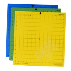 Tapis de coupe de remplacement, 3 pièces, adhésif, antidérapant, grilles, Compatible avec la Silhouette, nouvelle Machine de découpe 