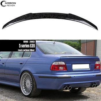 

F82-look Forged Chopped Carbon Fiber Rear Lid Spoiler Wing for BMW E39 5 Series 96 - 03 Genuine Carbon CF UV-Cut
