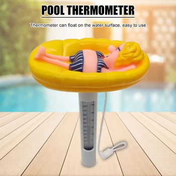 

Water Temperature Meter Portrait SPA Hot Tub Swimming Pool Floating Thermometer Swimming Portable Outdoor Elements