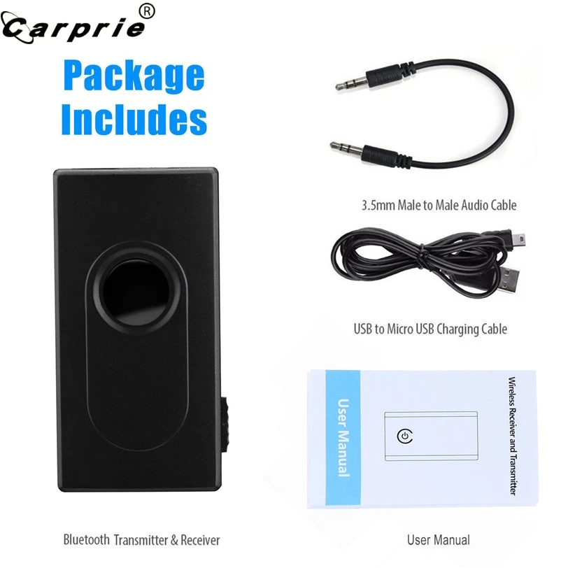 CARPRIE Bluetooth V4 передатчик приемник беспроводной A2DP 3,5 мм стерео аудио музыкальный адаптер 907