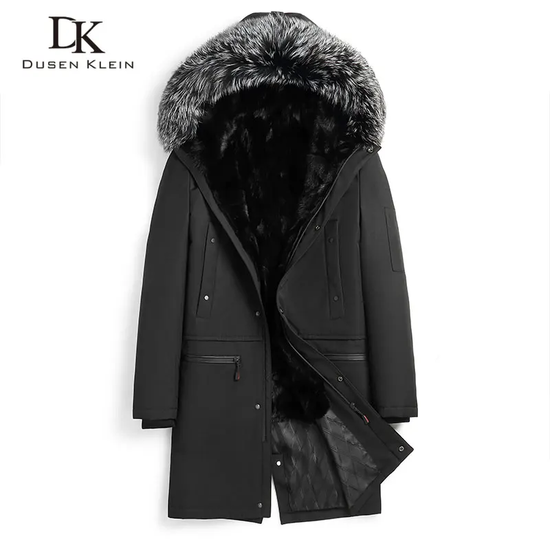 

Men Mink Fur Coat Thick Warm Winter Outerwear Jacket 99731