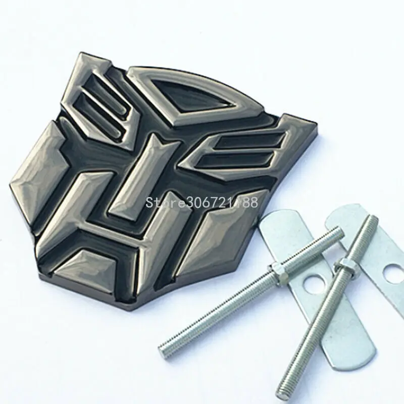 Metal TRANSFORMERS DECAL CAR Hood Front Grille Badge Emblem for Ford