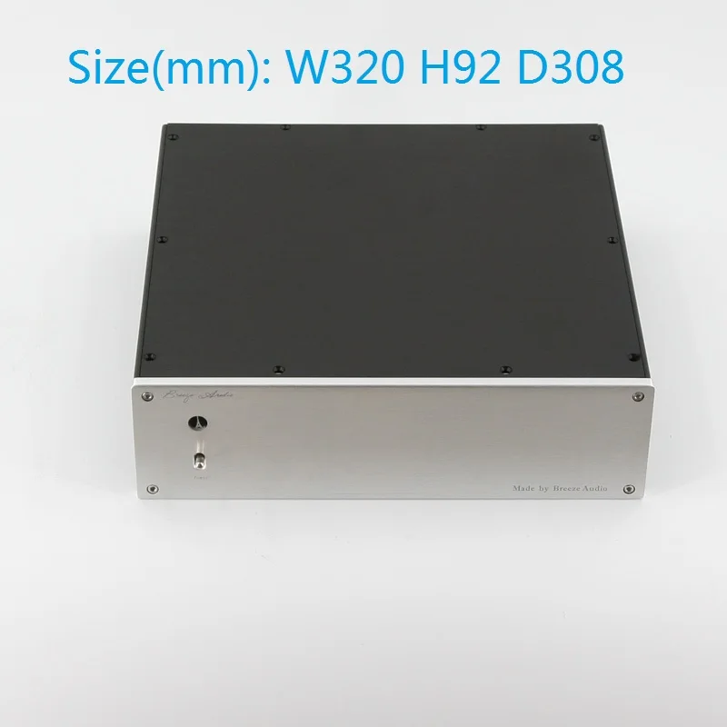 Size W320 H92 D308 DIY Aluminum Chassis Amplifier Case Preamp Enclosure DAC Box BZ3209