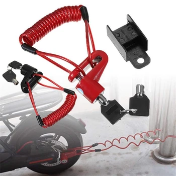 

Electric Scooter Disc Brakes Lock with Steel Wire Anti-Theft Wheels Lock for Xiaomi Mijia M365 Ninebot Skateboard