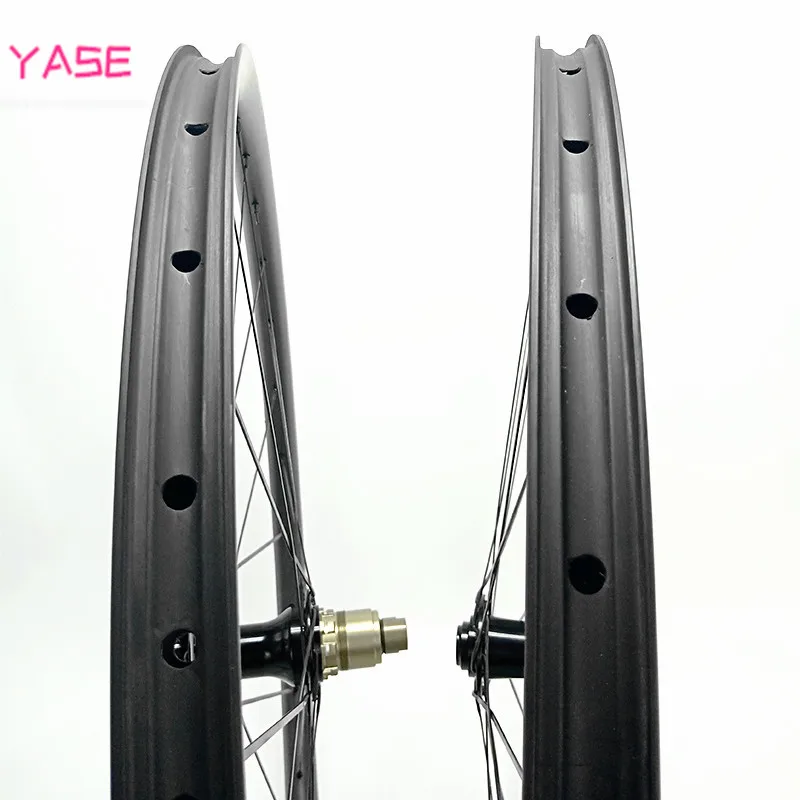 YASE 27,5 er Углеродные Диски для горных велосипедов колеса XC 30x30 мм симметрия бескамерный велосипедный комплект колес Novatec D791SB-D792SB 100x15 142x12