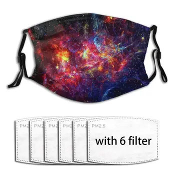 

Air Pollution Mask Filter Face Mouth Mask Purple Galaxy Men Women Daily Supplies Windproof