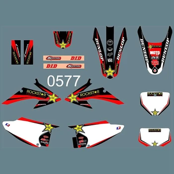 

New Full Graphics Decals Stickers Custom Number Name Glossy Bright Stickers Waterproof for HONDA CRF TRAIL 150 230 2008-2014