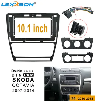 

10.1inch 2din Car Fascia For SKODA OCTAVIA 2007-2014 Double Din Car DVD Frame Audio Fitting Adaptor In-dash Installation