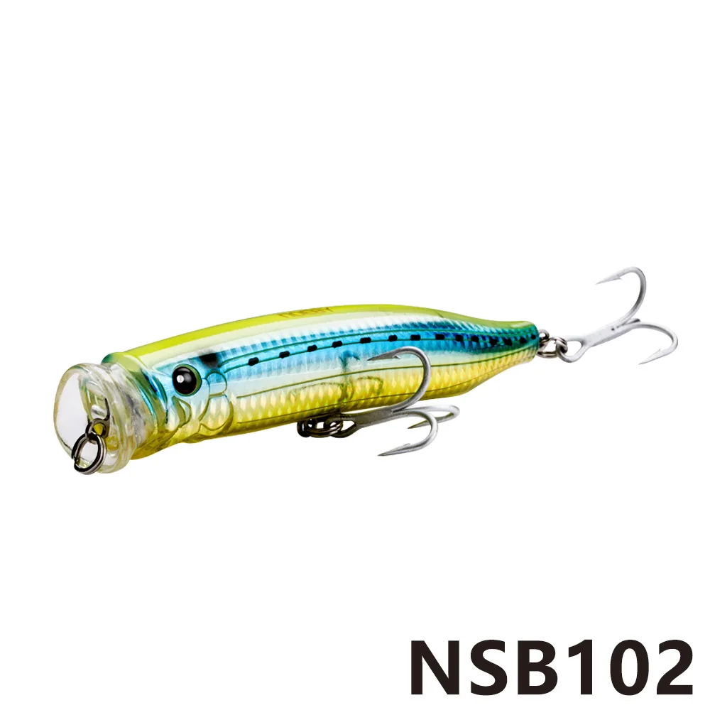 Приманка для рыбалки NOEBY Topwater lure feed popper bait 100 мм 120 мм 150 мм плавающая приманка для рыбной ловли - Цвет: NSB102