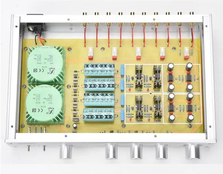 Hi-Fi предусилитель тонального предусилителя класса А три частотных диапазона высокой средней и низкой частоты, отрегулированных соответственно