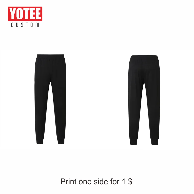 

YOTEE 2019 fashion cotton sweatpants thickening wool personal company group cheap Wei pants LOGO custom sweatpants