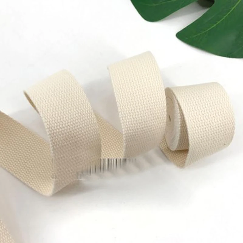 캔버스 리본 벨트 가방, 면 웨빙 스트랩, 의류 DIY 공예 액세서리, 2 미터, 50mm(2 인치)