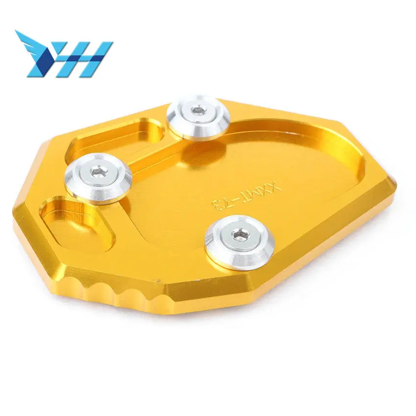 

FOR FZ6R XJ6/ABS 2009-2015 Side Stand Pad Enlargement Plate Kickstand Extension Colorful FOR YAMAHA Mt-07 14-15 FZ6-S2 ABS
