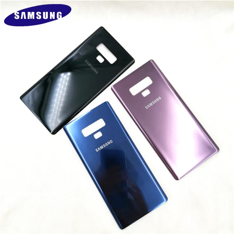 Чехол для samsung galaxy note9 note 9, Официальный 3D стеклянный чехол на заднюю панель, защитный Сменный Чехол, настоящая наклейка на заднюю дверь