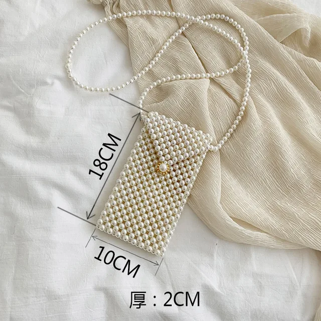 Mini Pearl Bag Handmade Vintage EVA Beaded Fashion Banquet Party Shoulder Bag Female 2019 Wedding Bags Luxury Women's Coin Purse A8