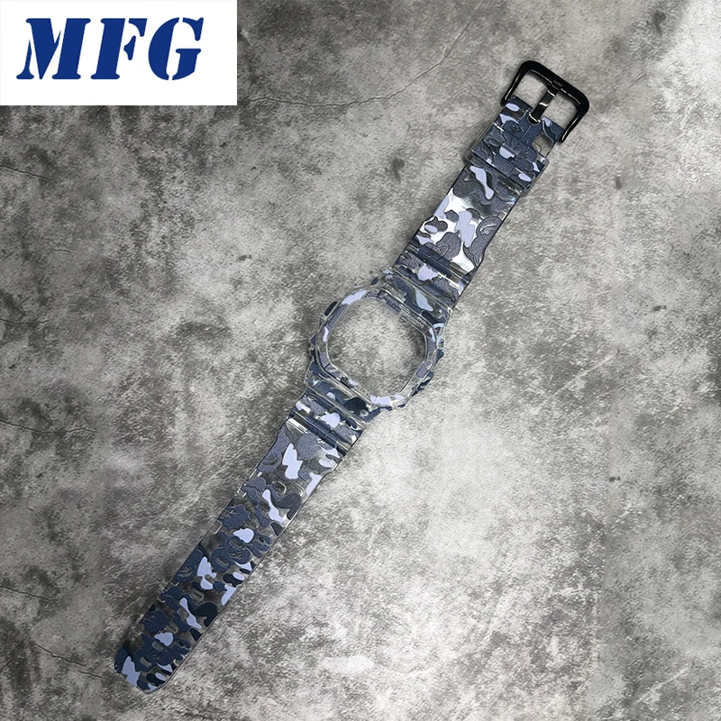 Camouflage Violet DW5600 5610 серии DW/GW5000 ремешок для часов, ремешок для часов, ободок из смолы, камуфляжный фиолетовый, для браслета с металлической застежкой и инструментами - Цвет ремешка: Camouflage Violet