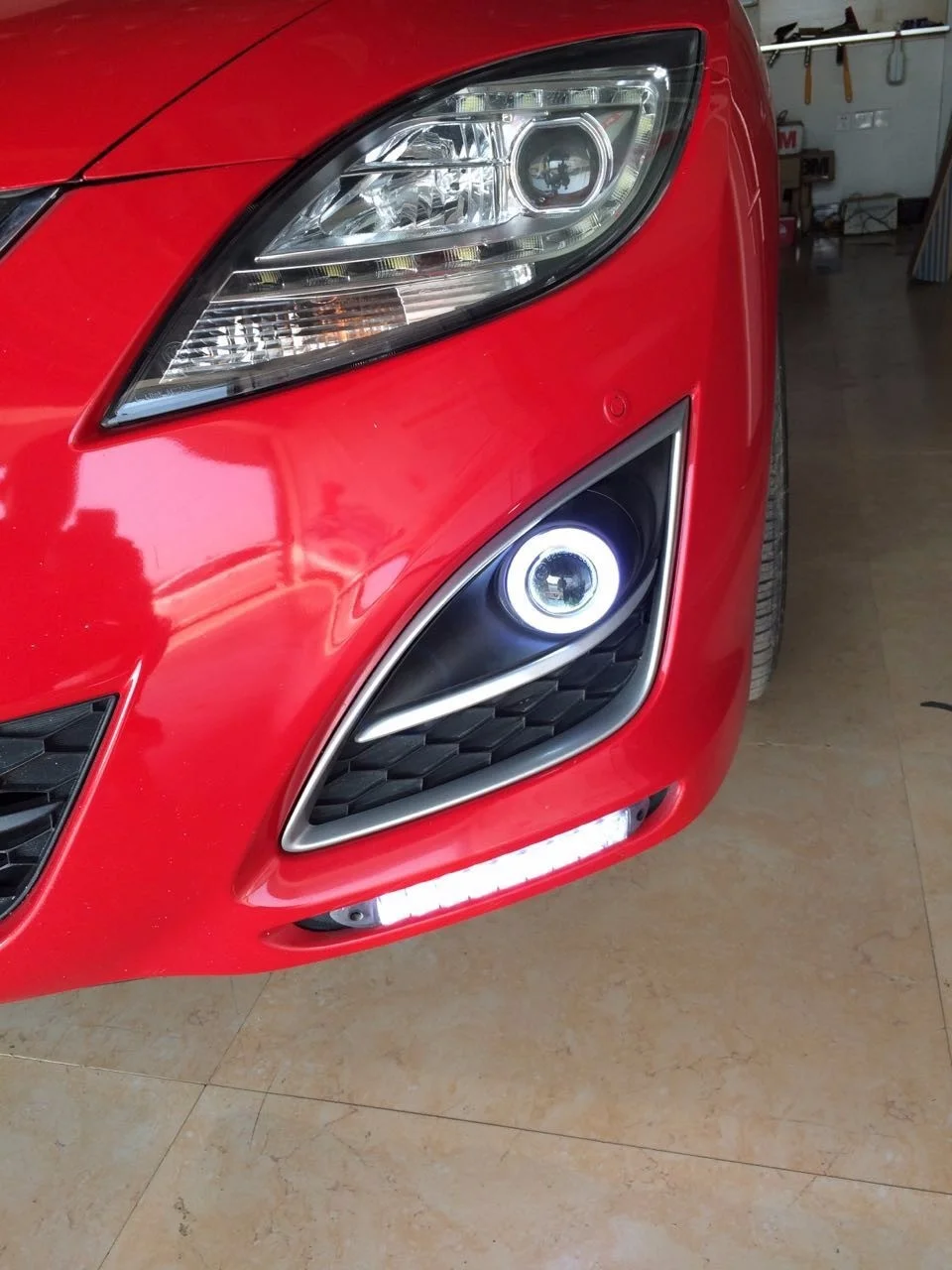 Osmrk led DRL tagfahrlicht für Mazda 6 Atenza 2010-2013 (GH) 2 generation,  mit gelb blinker, top qualität