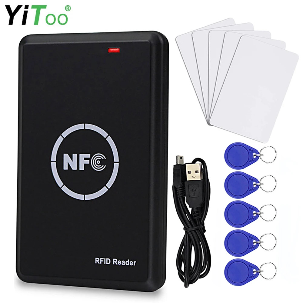 Lecteur/Écrivain NFC RFID 10 Fréquences - 125 KHz Et 13,56 MHz - Écran LCD 3,2" - Alimentation USB