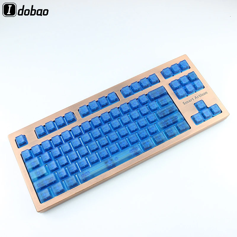 Oem профиль прозрачные колпачки Abs Материал синий красный цвет Cherry Mx ASNI 104 87 60 для механической клавиатуры motospeed ck104