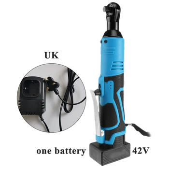 

Cordless Electric Ratchet Right Angle Wrench Rechargeable Battery Truss Installation Handheld Power Repairing Tools