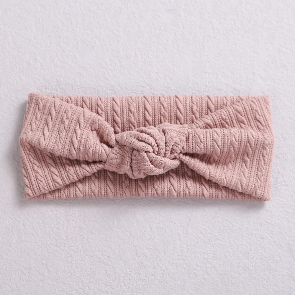 1pcs Waffle Cable Knit Knot Baby Headbands Newborn Baby Nylon Elastic Hairbands Ribbed Headband Baby Hair Accessories accessoriesbaby easter 