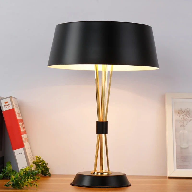 Роскошная Настольная лампа с защитой глаз для спальни офиса tafellamp decoracao para casa