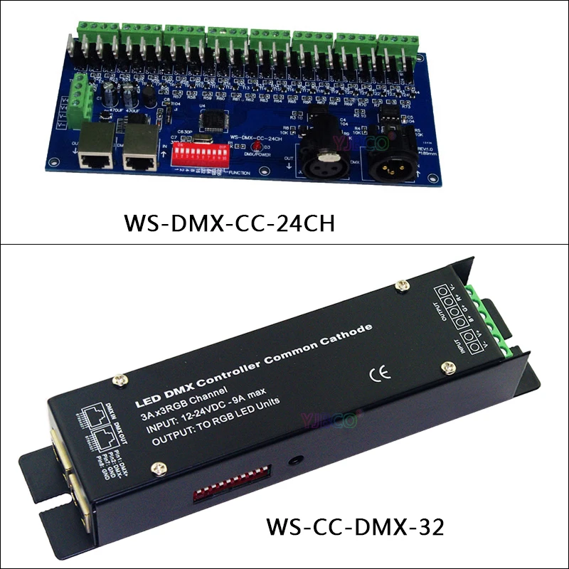 Бесплатная доставка 24 канала 8 групп декодер dmx512 Высокочастотный 3CH DMX512
